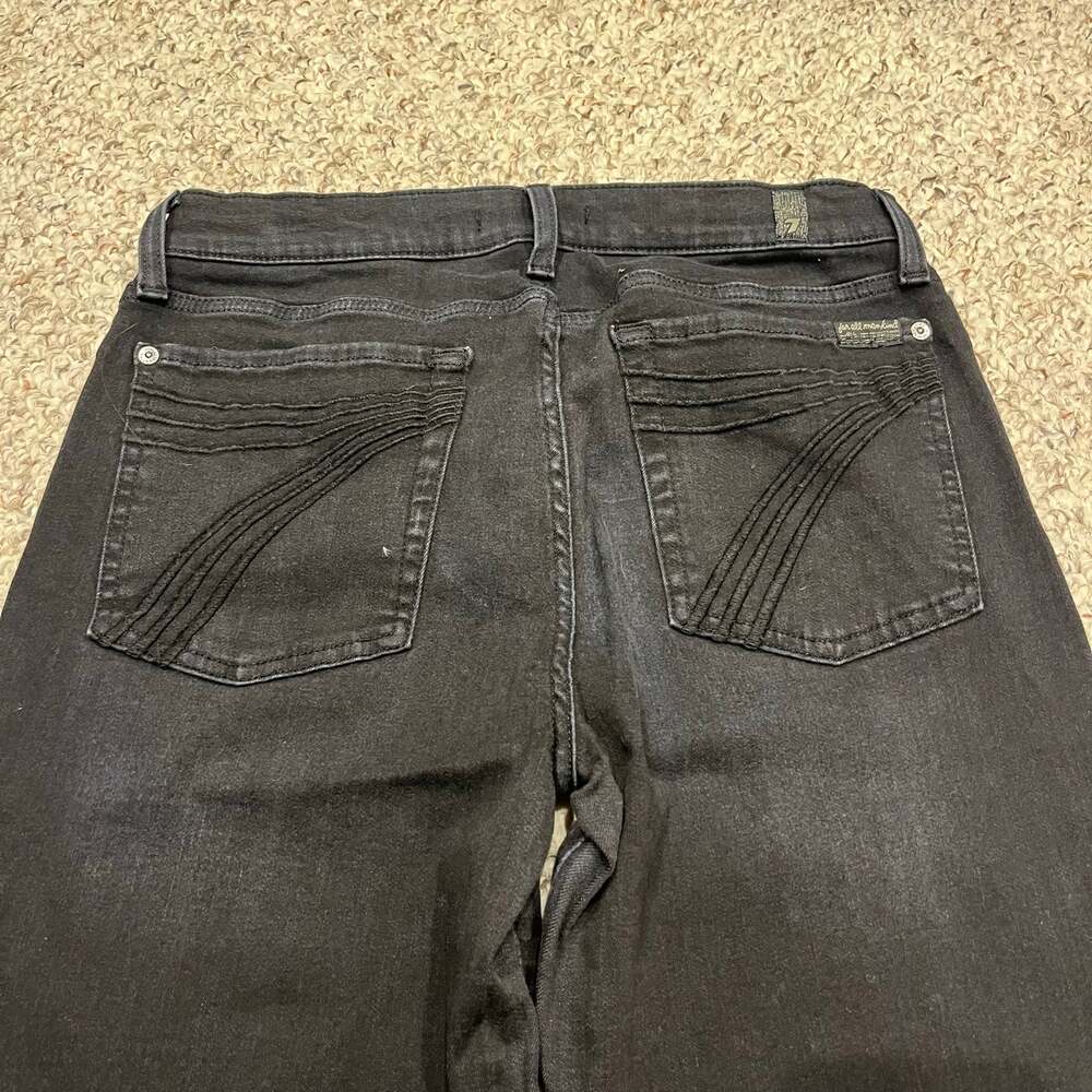 7 For All Mankind Dojo Jeans 30 Tailorless Flare Denim Classic Grunge Casual